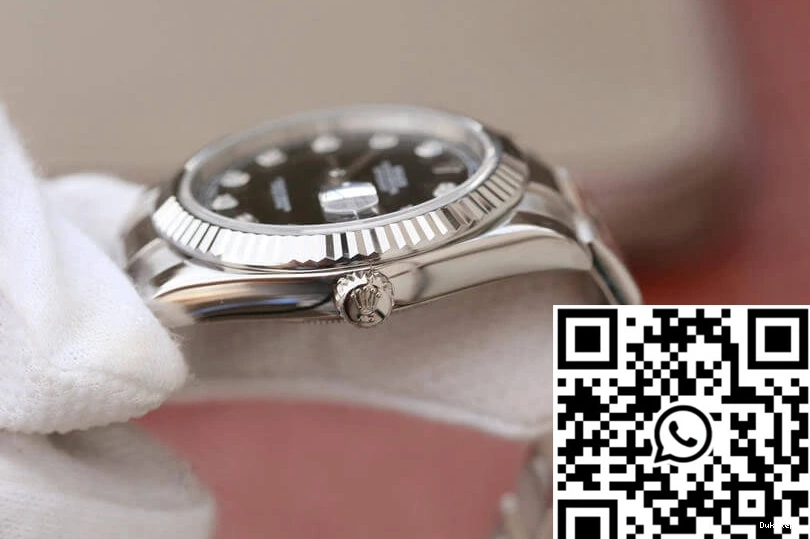 Black Rolex Datejust Factory EW Dial M126334-0011 0126